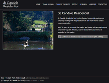 Tablet Screenshot of decandoleresidential.com